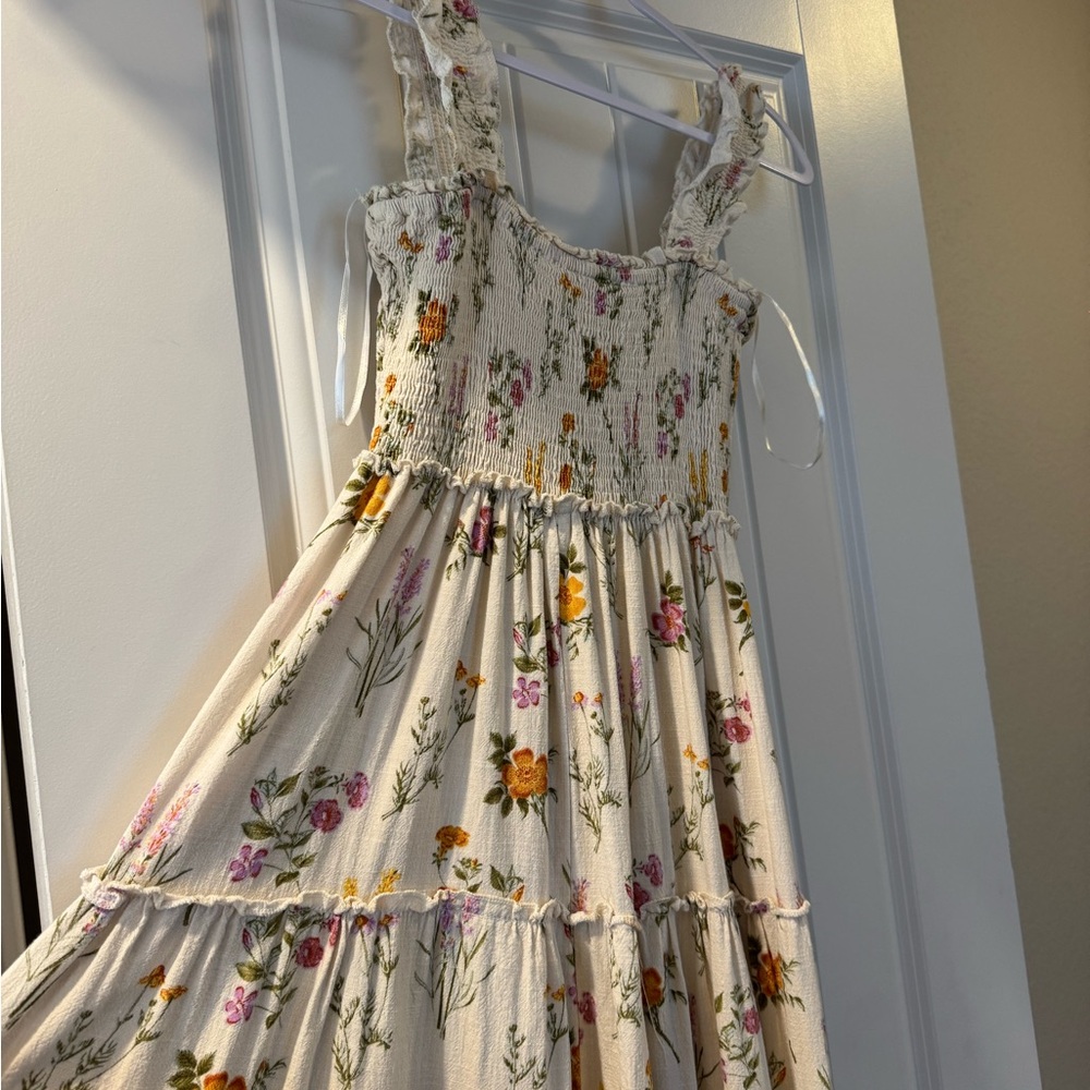 Petal & Pup Serafina Floral Ruffle Strap Dress